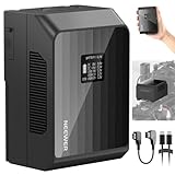 NEEWER Mini V Mount Akku PS099EP, 6800mAh 99Wh 14,5V V Lock Akku mit 100W PD Schnellladung, Dual USB C/D Tap/BP/USB A/Dual DC Ports/OLED Bildschirm, Kompatibel mit BMPCC 4k 6k Camcorder Kamera