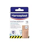 Hansaplast Extra Robust Waterproof Textil-Pflaster (16 Strips), widerstandsfähiges und wasserfestes Pflaster mit extra starker Klebkraft, flexible und atmungsaktive Wundpflaster