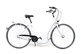 28 Zoll Alu Fahrrad City Bike Damen 3 Gang Nabenschaltung Tiefeinsteiger Piano Weiss