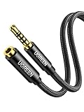UGREEN Klinke Verlängerungskabel TRRS Aux Verlängerung 4 Polig 3.5mm Klinke Verlängerung für Headset, Kopfhörer, Xbox usw.(2m)