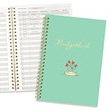 Haushaltsbuch A5 – Ausgaben Tracker & Finanzplaner mit 120 Seiten, 31 Zeilen pro Seite für tägliche Einträge, Kassenbuch zur Einnahmen-Ausgaben Übersicht (Grün)