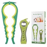 Multifunktions Flaschenöffner für Alle Dosen und Gläsern, Flaschenöffner für Senioren Papa Schraubdeckelöffner Glasöffner Deckelöffner Dosenöffner Manuell Flaschen öffner für Schraubgläser Praktisch