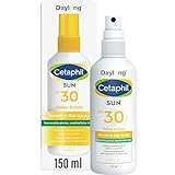 CETAPHIL SUN Sensitive Gel-Spray SPF 30, 150ml, Sonnenschutz für Sportler und bei sonnenallergischer, empfindlicher Haut, Einfach aufzusprühen, leicht zu verteilen und klebt nicht, Ohne Duftstoffe