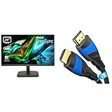 Acer EK241YH Monitor 23,8 Zoll (60 cm Bildschirm) & KabelDirekt – HDMI-Kabel – 2 m