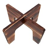 Gadpiparty Holz Pflanzenständer Kreuz-design Stabile Blumensäule für Innenbereich Belastbar Platzsparend Vielseitig Für Balkon Wohnzimmer Pflanzenregal Succulentenhalter