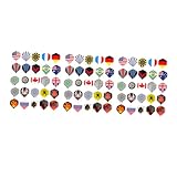 GARVALON 75 Stück 75 teiliges Dart Flights aus strapazierfähigem PET Material dekorative Muster mit je Flügeln langlebige Darts Zubehör für Pfeile zum individuellen Gestalten