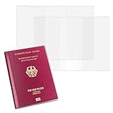 ANDSHUAI 2 Stücke Passport Cover,Schutzhülle reisepass,Pass hülle,Passhülle reisepass,Reisepass hülle,Reisepasshülle,Passport protective Case,Transparent,Waterproof,Tear-resistant,131 * 188mm