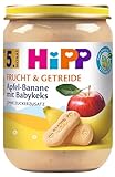 HiPP Apfel-Banane mit Babykeks, 6er Pack (6 x 190 g)