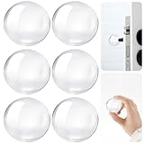 Royouzi 6 StüCk TüRstopper Wand TüRklinkenpuffer TüRstopper 40 X 8 MM Transparent TüRpuffer Wandschutz TüRklinke Gummipuffer Selbstklebend TüRstopper Klinke Door Stopper, FüR Bad, TüR, WäNde