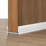 2 Stück Tür Zugluftstopper für Türen 100cm,Tür Luftzugstopper,Türbodendichtung,Tür Windstopper,Türdichtung Unten Türbesen Selbstklebende Türabdichtung für 3.5-5.5cm Dicke Türen/Spalt Unten von 0.3-2cm