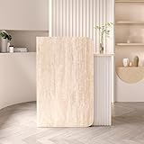 Empfangstheke Rezeption Rezeptionstheke Empfangstresen Mit Computertisch Aus Holz Rezeptionstresen Modern Büromöbel Thekentisch for Supermärkte Convenience Stores Und Hotels(Stone grain white,60x95x45