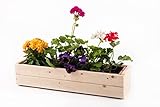 Atgreen Holz Blumenkasten mit Selbstbewässerungseinsatz Pflanztopf Blumen Pflanzen Blumentopf Pflanzgefäß Pflanzkasten Balkonkasten Balkontopf Bewässerungskasten