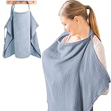 DASIAUTOEM Stilltuch für Unterwegs, Stillschal Stilltuch Baumwolle Stillschürze Mehrzweck Stillcover, Weicher Leichtgewicht Und Atmungsaktiver Stilldecke, Pflegeabdeckung für Baby