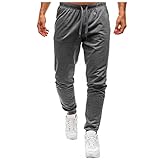 Jogginghose für Herren, modisch, schmale Passform, leicht, für Fitnessstudio, Baumwolle, lässig, Workout, athletische Trainingshose, Farbblock, Patchwork, konisches Bein, Fitnessstudio, Laufen