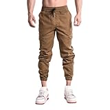 Cargohose Herren Baggy Chino Hose Herren Jogginghose Sporthose Lang Herren Casual Fallschirmhose Vintage Taschen Hip Hop Cargo Hose Modern Streetwear Herbst Outdoor Hosen für Herren