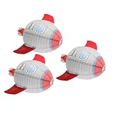 Homoyoyo 3 Stück Raketen Papierlaternen aus Stabilem Papier Bunte Weltraum Party Dekoration für Kindergeburtstag mit Sonnensystem Motiv Hängende Astronauten Laternen für Weltraumpartys