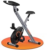 Wenoker Heimtrainer Fahrrad Klappbar, Faltbares Ergometer Heimtrainer, Heimtrainer Klappbar 8 Magnetische Widerstandsstufen, Platzsparendes Heimtrainer mit LCD Display und Handpulssensoren