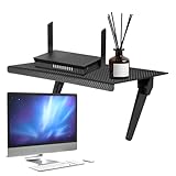 Shenrongtong Receiver Ablage | 33 cm Computer Monitor Ablage - Verstellbarer Aufbewahrungsorganizer Für Monitor Router Medienelektronik Beamer Wohnzimmer Schlafzimmer