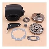 Mu-Auspuff 3/8 Zoll Kupplungstrommel-Kettenrad-Felgendichtungssatz Passend for 51, 55, 55 Benzin-Kettensägen-Ersatzteile