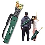 Elong Köcher für Pfeile, Bogenschießen, Rückenpfeil, Köcherhalter, verstellbar, für Compound-Recurve-Bogen, Jagd, Zielübungen für Jugendliche und Erwachsene