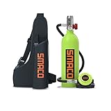 SMACO Mini Tauchflasche Sauerstoffflasche Taucherflasche Mini zum tauchen Mit 15 Bis 20 Minuten Tauchen Sauerstofftank Taucher Set Tauchausrüstung Tragbare 1L S400(10 Tage Lieferung)