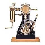 HOPBLOCK Stirlingmotor Modell, LS1-14 Einzylinder Stirlingmotor Bausatz, Sterling Motor Pädagogisches Spielzeug Geburtstagsgeschenk Technikbegeisterte (ohne Kessel)