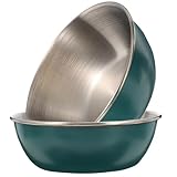 ERINGOGO 2 Stück Edelstahl Saucen Dip Schalen Rund Robust und Leicht Gewürzschalen für Sojasoße Senf Essig für Küche Restaurant und Catering