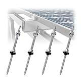 tintoke4Stk Photovoltaik Stockschraube aus Edelstahl,Edelstahl Solar Stockschrauben,wetterfeste M10 Stockschrauben,mit Dichtung & Sperrzahnmutter,für Photovoltaik- Solarbefestigung auf Gebäudedächer