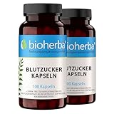 Blutzucker Kapseln 200 stk – Mit Chrom zur Aufrechterhaltung eines normalen Blutzuckerspiegels | Enthält Zimt, Quercetin, Alpha-Liponsäure & NAC | Von BIOHERBA