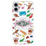Honeydukes Handyhülle, kompatibel mit iPhone 16 Plus, offizielles Harry Potter-Design, Silikon, transparent, offizielles Lizenzprodukt von Harry Potter