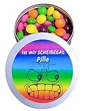 Ist mir Scheißegal Pillen, Nervennahrung, Geschenk zur Entspannung, Spaßgeschenk (Skittles Crazy Soursvon Feinkost Student