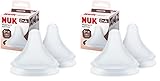 NUK Perfect Match Babyflaschentrinksauger | Ab 0 Monate | Passt sich dem Baby an | Anti-Colic | BPA-frei | Silikonsauger für Flaschen, Small | 2 Stück (Packung mit 2)