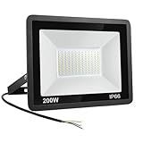 Niserelesa 200W LED Strahler Außen,Superhell 20000LM Scheiwerfer LED-Strahler, IP66 Wasserfest Fluter 6500K Kaltweiß Flutlicht Außenleuchte,für Hinterhof, Auffahrt, Türen, Garage, Flur, Garten