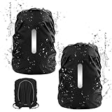 VFANDV Regenschutz Rucksack (30L-40L), 210T Wasserdicht, Rucksack Regenschutz mit Reflektoren Radfahren Raincover für Wandern, Camping, Reisen