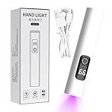 UV Nagellampe Mini - Gel Nagellack Trockner Mit USB Ladegerät - Tragbares LED UV Licht Mit Timer Funktion Für Maniküre Studio Zuhause Flugzeug Camping