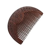 LOLIPPYY Holzkamm Kamm aus Goldsandelholz mit Feinen Sicher für Haartypen Handlich und Langlebig für Sanftes Entwirren und Tägliche Kleinkindern