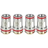 Uwell UN2 Mesh Coils (0,23 Ohm), Crown 5 DL Verdampferköpfe für e-Zigarette, Kompakt, 4 Stück