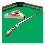 DFANCE Billardpistole mit Federautomatik,DIY-Spielzeugpistolenmodell,kreativer Auswurf,Billardschlägergewehr,Poolqueue für Anfänger und Kinder(Color:Pfirsichholz)