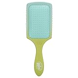 WetBrush Paddle Detangler mit HeatFlex-Borsten und Aquavents, um das Trocknen zu erleichtern, Eine breitere Oberfläche entwirrt die Haare in kürzerer Zeit sanft, Feel Good Ombre Grün und Blau