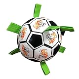 Zqkimzi Hundetrainings-Fußball, interaktiver Fußball für Hunde, Hunde-Fußball am Seil, perfektes Hundespielzeug für Langeweile, Hundespielzeug für kleine und mittelgroße Rassen, für Zerrspiele,