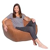 WENCY Bezug für Sitzsack, Aufbewahrungs-Sitzsack, Sitzsack-Stuhlbezug nur ohne Füllung für Kinder und Erwachsene, Bean Bag, Lazy Sofa Sitzsack Stofftier