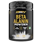 Beta Alanin - 500 g reines Pulver ohne Zusätze - +99% Reinheit - 100% Beta Alanine Aminosäure - Laborgeprüft - Vegan - German Elite Nutrition