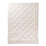 Öko Planet Duo Winterbettdecke mit Schafwoll-Füllung 135x200 cm, extra warme Bettdecke mit Bio Baumwollbezug, Verschiedene Größen