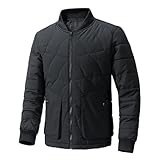 Winterjacke Herren Stepp-Jacke in Daunenoptik Outdoorjacke tolle Übergangs- & Winterjacke Herren Gesteppte gepolsterte vordere Kapuze mit hoher Nackenjacke 1 Cent Artikel