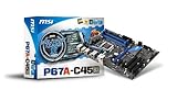 MSI P67A-C45 (B3) 7673-011R Mainboard Sockel 1155 4X DDR3 Speicher ATX max. 32GB (3X PCI, 1x PCI-e x16, 4X SATA 2, 2X SATA 3, 4X USB 3.0)