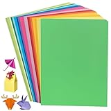 200 Blatt Buntes Papier A4, Origami-Papier 20 Farben, 70 g/m², 21,0 x 29,7 cm Tonpapier Bunt, Malpapier Kinder beidseitig Farbige Papiere doppelseitiges Faltpapier UAP200B