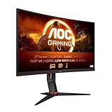 AOC Gaming C27G4ZXE - 27 Zoll FHD Curved Monitor, 280 Hz, 1ms, HDR10, FreeSync Premium (1920x1080, HDMI, DisplayPort) schwarz/grau