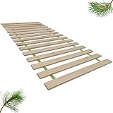 INNOVAHOME Lattenrost 80x200cm - Massives Kiefernholz Rollrost 80x200cm mit 15 Stabilen Latten – Tragkraft bis 140kg - Einfache Montage mit Ink. Schrauben - Robuster & Langlebiger Bettrost