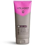 LIFEJACKET SPF 50 UVA, UVA 5* Sonnenschutzgel für Gesicht und Körper. Leicht, nicht fettend, wasserfest, frei von Tierversuchen, klinisch zugelassen für empfindliche und trockene Haut.