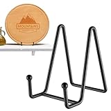 Tellerständer | Aufsteller Staffelei aus schwarzem Eisen für | Fotoständer, Dekoständer, Fotoständer, Kunstwerkständer, Bilderrahmen